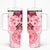 Fiji Tumbler With Handle Masi Tapa Pattern Red