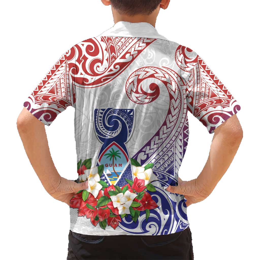 Happy Guam Santa Marian Kamalen Day Family Matching Long Sleeve Bodycon Dress and Hawaiian Shirt LT05 - Polynesian Pride
