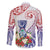 Happy Guam Santa Marian Kamalen Day Family Matching Off The Shoulder Long Sleeve Dress and Hawaiian Shirt