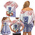 Happy Guam Santa Marian Kamalen Day Family Matching Off Shoulder Short Dress and Hawaiian Shirt