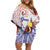 Happy Guam Santa Marian Kamalen Day Family Matching Off Shoulder Short Dress and Hawaiian Shirt