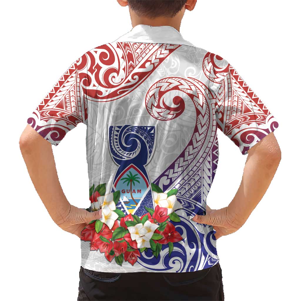 Happy Guam Santa Marian Kamalen Day Family Matching Short Sleeve Bodycon Dress and Hawaiian Shirt