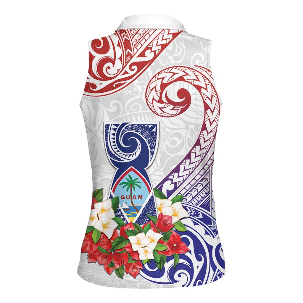 Happy Guam Santa Marian Kamalen Day Women Sleeveless Polo Shirt