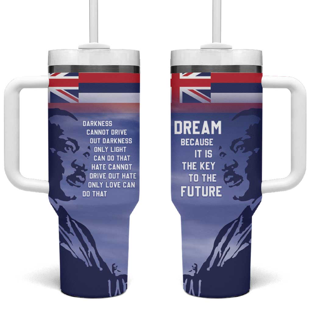 Hawaii MLK Day Tumbler With Handle