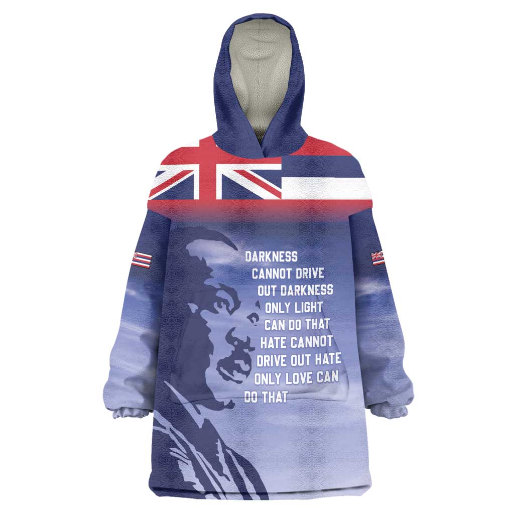 Hawaii MLK Day Wearable Blanket Hoodie