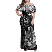Guam MLK Day Family Matching Off Shoulder Maxi Dress and Hawaiian Shirt The Legacy Of MLK