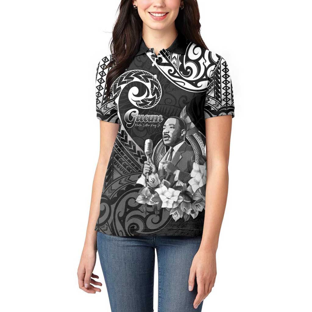 Guam MLK Day Women Polo Shirt The Legacy Of MLK