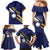 Personalised Happy Nauru Independence Day Family Matching Mermaid Dress and Hawaiian Shirt Polynesian Pattern