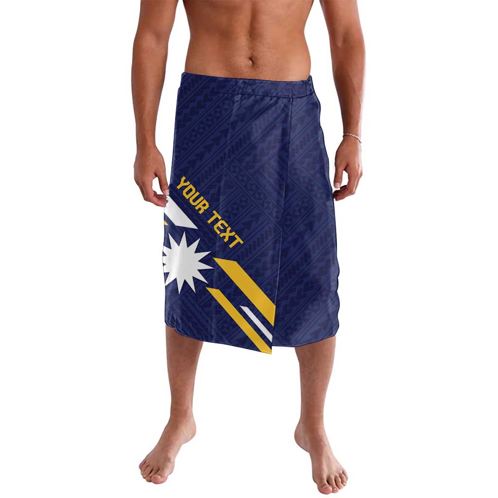 Personalised Happy Nauru Independence Day Lavalava Polynesian Pattern