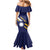 Personalised Happy Nauru Independence Day Mermaid Dress Polynesian Pattern