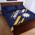 Happy Nauru Independence Day Quilt Bed Set Polynesian Pattern