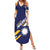 Personalised Happy Nauru Independence Day Summer Maxi Dress Polynesian Pattern