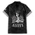 Haiti 1804 Family Matching Long Sleeve Bodycon Dress and Hawaiian Shirt Polynesian Silver Neg Maron