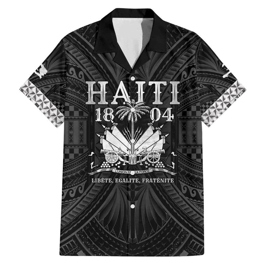 Haiti 1804 Family Matching Mermaid Dress and Hawaiian Shirt Polynesian Silver Neg Maron