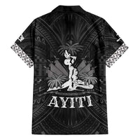 Haiti 1804 Family Matching Tank Maxi Dress and Hawaiian Shirt Polynesian Silver Neg Maron