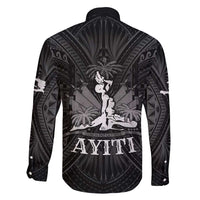 Haiti 1804 Family Matching Tank Maxi Dress and Hawaiian Shirt Polynesian Silver Neg Maron