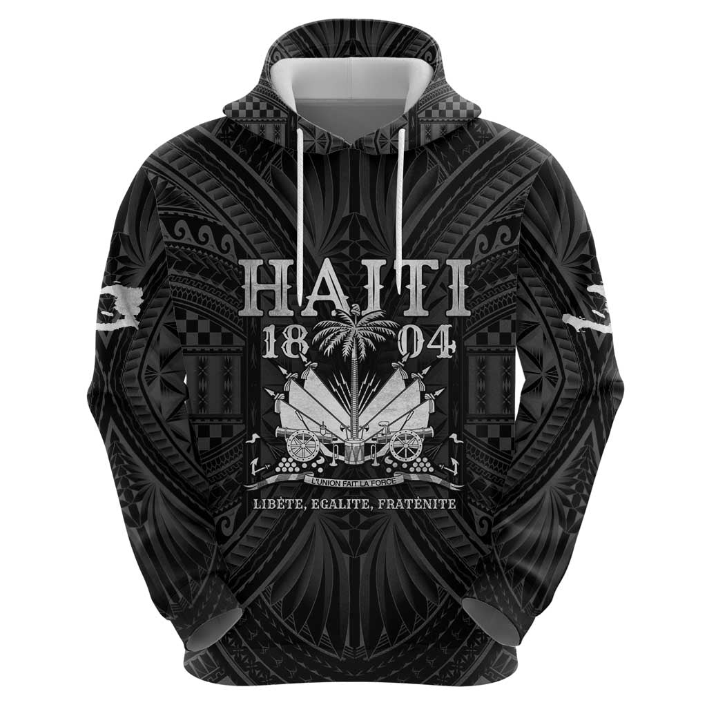 Haiti 1804 Hoodie Polynesian Silver Neg Maron