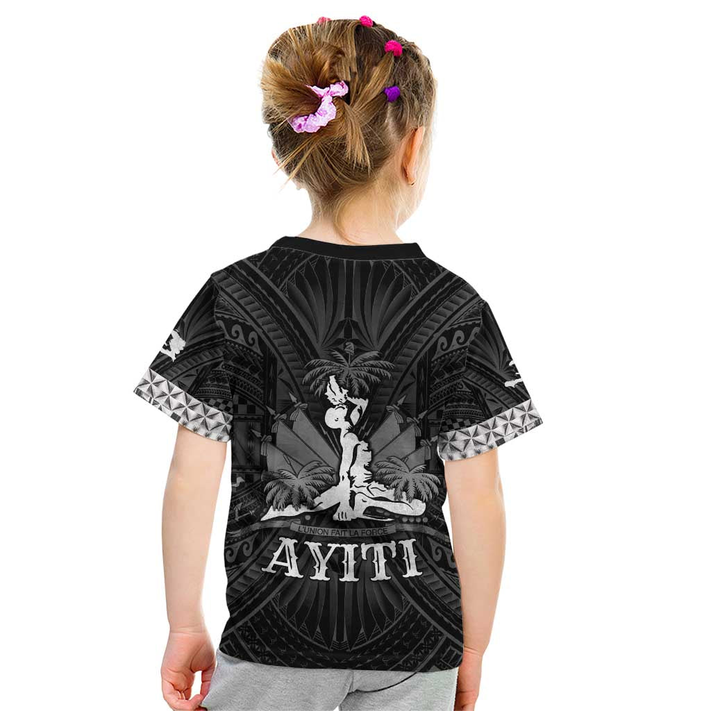 Haiti 1804 Kid T Shirt Polynesian Silver Neg Maron