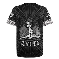 Haiti 1804 Rugby Jersey Polynesian Silver Neg Maron