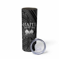 Haiti 1804 Skinny Tumbler Polynesian Silver Neg Maron LT05 - Polynesian Pride