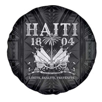 Haiti 1804 Spare Tire Cover Polynesian Silver Neg Maron