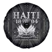 Haiti 1804 Spare Tire Cover Polynesian Silver Neg Maron