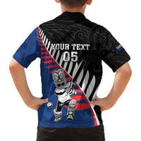 Custom New Zealand Auckland Cricket Family Matching Summer Maxi Dress and Hawaiian Shirt With Maori Pattern LT05 - Polynesian Pride