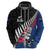 Custom New Zealand Auckland Cricket Hoodie With Maori Pattern