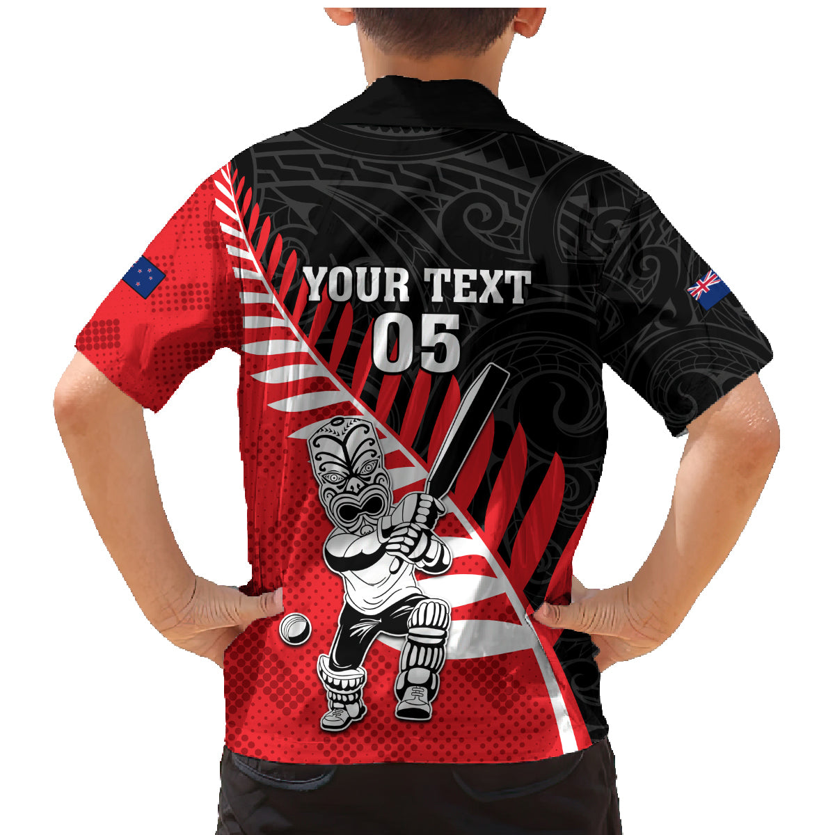 Custom New Zealand Canterbury Cricket Family Matching Mermaid Dress and Hawaiian Shirt With Maori Pattern LT05 - Polynesian Pride