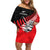Custom New Zealand Canterbury Cricket Off Shoulder Short Dress With Maori Pattern