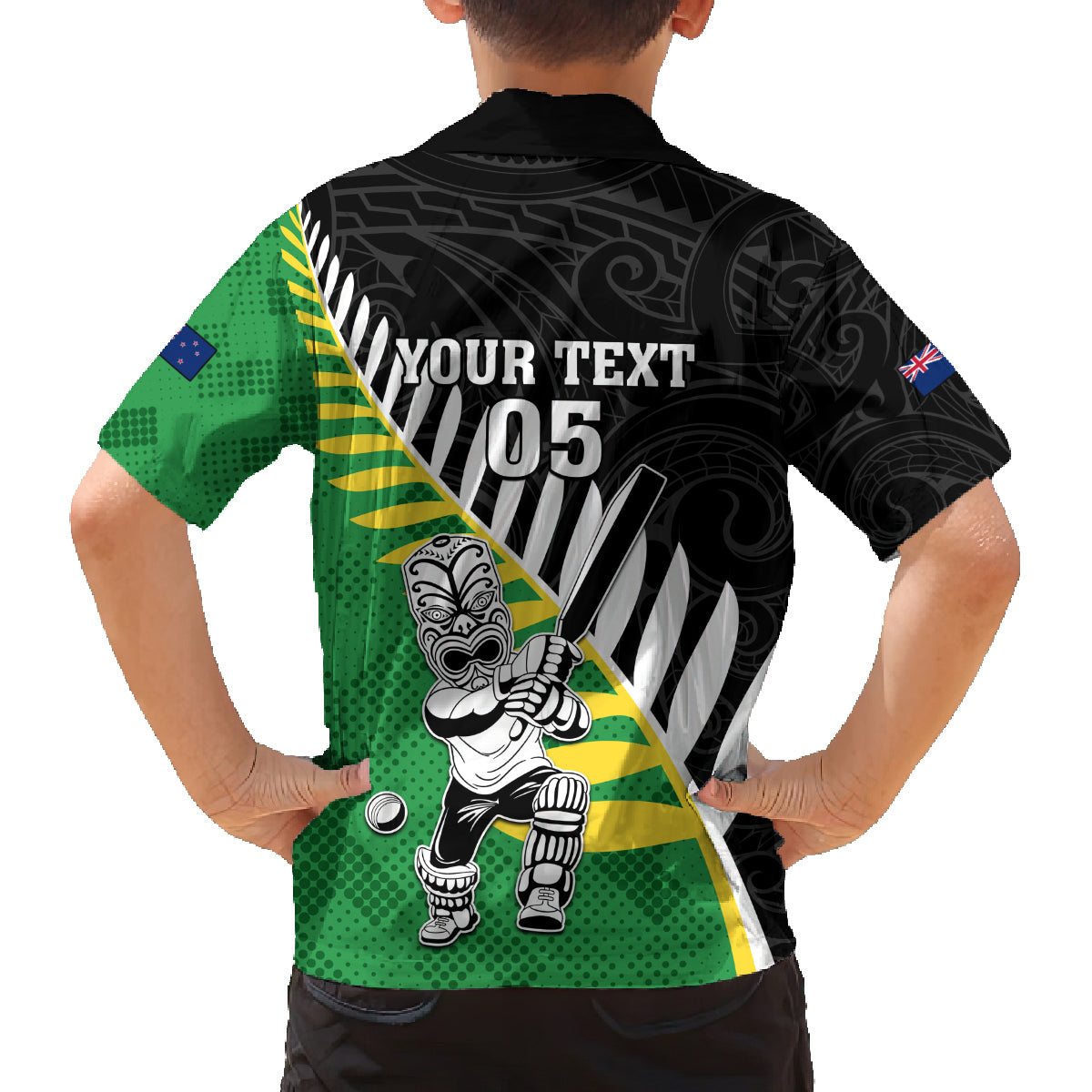 Custom New Zealand Central Districts Cricket Family Matching Long Sleeve Bodycon Dress and Hawaiian Shirt With Maori Pattern LT05 - Polynesian Pride