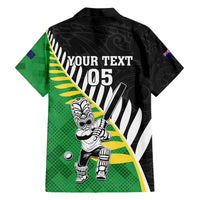 Custom New Zealand Central Districts Cricket Family Matching Short Sleeve Bodycon Dress and Hawaiian Shirt With Maori Pattern LT05 - Polynesian Pride