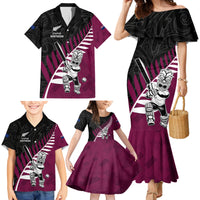 Custom New Zealand Northern Districts Cricket Family Matching Mermaid Dress and Hawaiian Shirt With Maori Pattern LT05 - Polynesian Pride