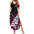 Custom New Zealand Northern Districts Cricket Summer Maxi Dress With Maori Pattern