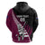 Custom New Zealand Northern Districts Cricket Zip Hoodie With Maori Pattern