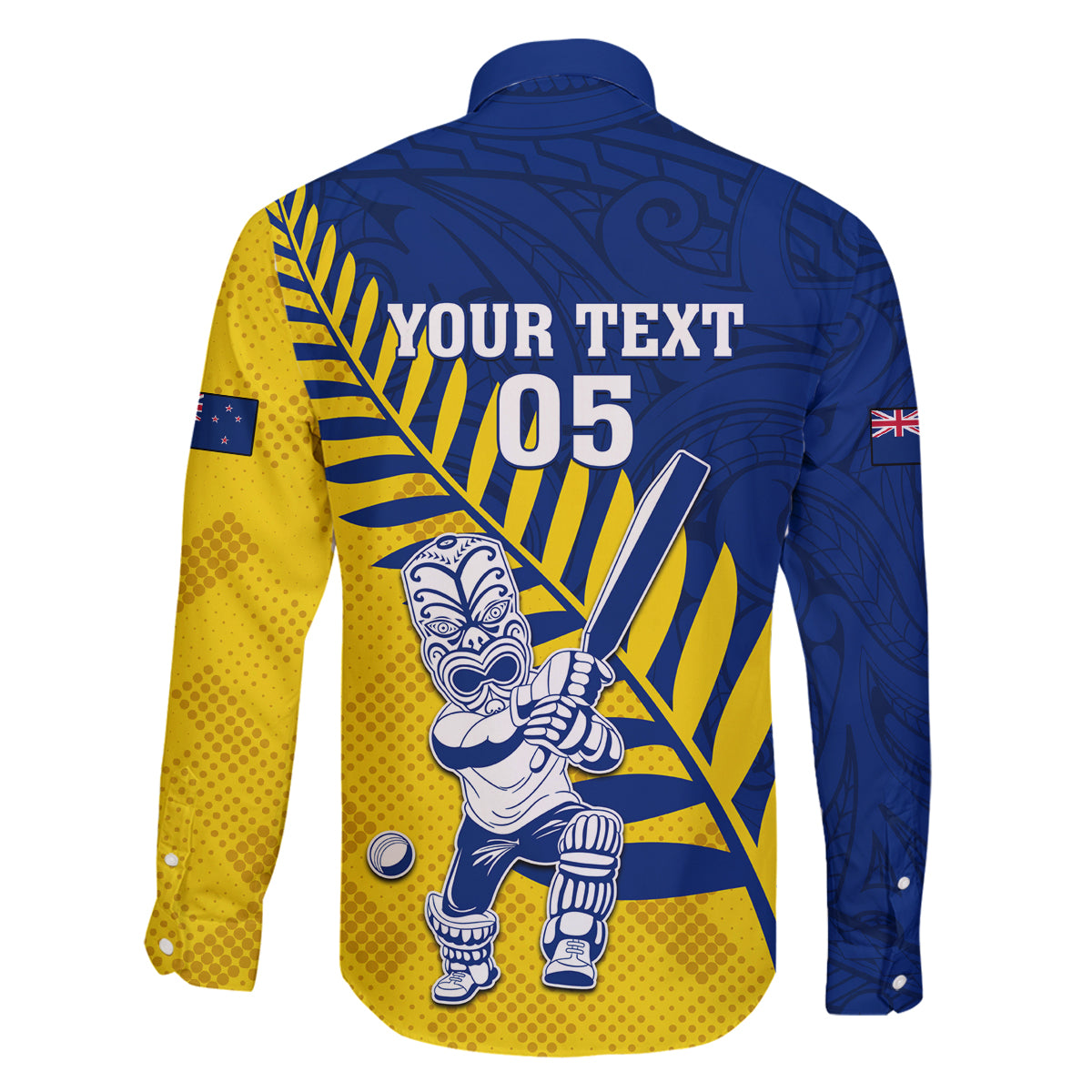 Custom New Zealand Otago Cricket Family Matching Tank Maxi Dress and Hawaiian Shirt With Maori Pattern