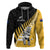 Custom New Zealand Wellington Cricket Zip Hoodie With Maori Pattern