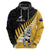 Custom New Zealand Wellington Cricket Zip Hoodie With Maori Pattern