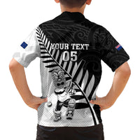 Custom New Zealand Cricket Family Matching Long Sleeve Bodycon Dress and Hawaiian Shirt With Maori Pattern LT05 - Polynesian Pride