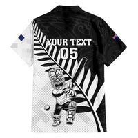 Custom New Zealand Cricket Family Matching Long Sleeve Bodycon Dress and Hawaiian Shirt With Maori Pattern LT05 - Polynesian Pride
