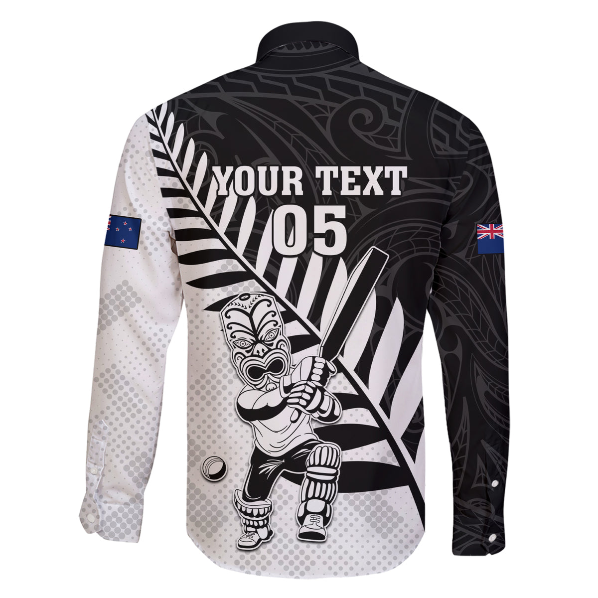 Custom New Zealand Cricket Family Matching Short Sleeve Bodycon Dress and Hawaiian Shirt With Maori Pattern LT05 - Polynesian Pride
