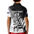 Custom New Zealand Cricket Kid Polo Shirt With Maori Pattern