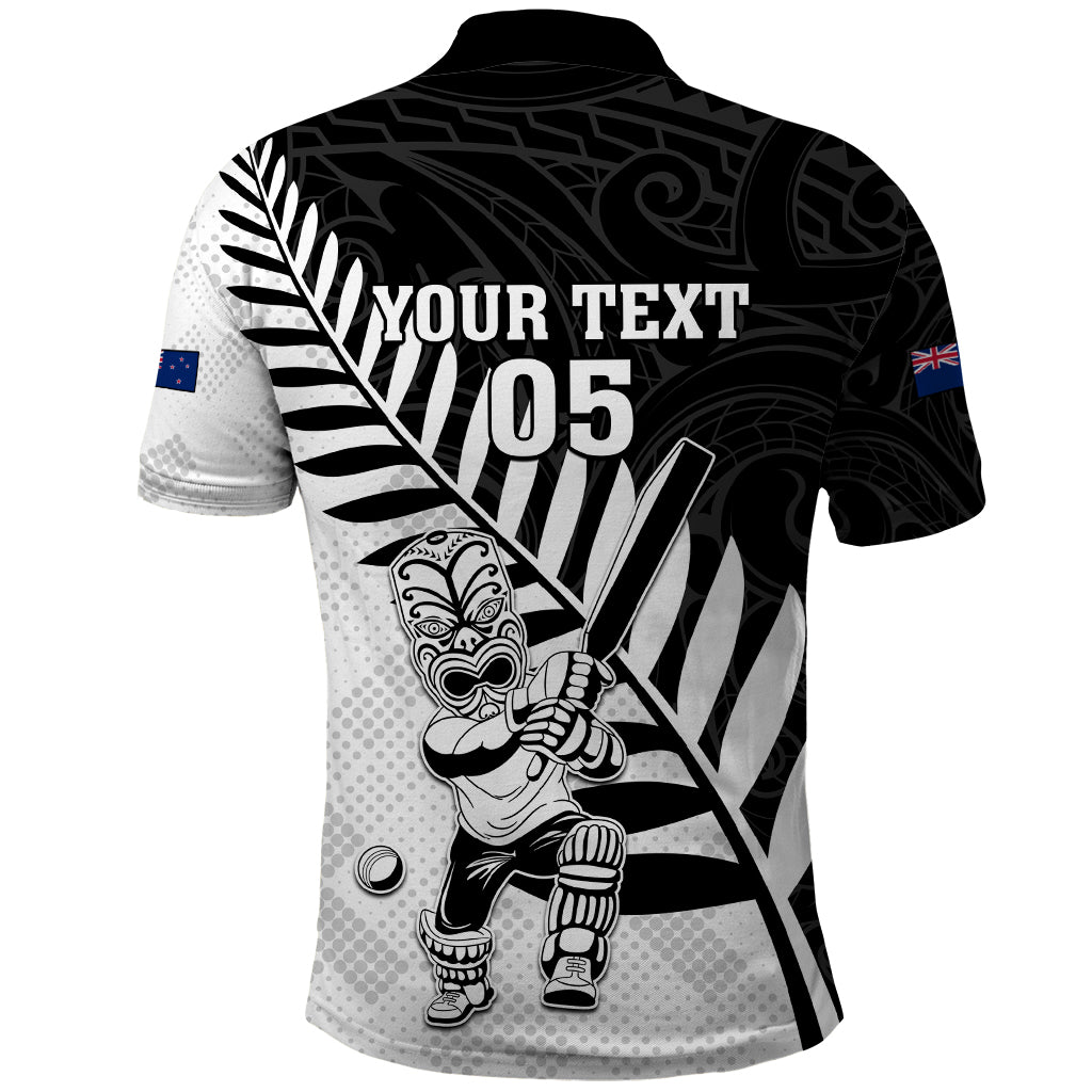 Custom New Zealand Cricket Polo Shirt With Maori Pattern LT05 - Polynesian Pride