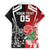 New Zealand And England Rugby Custom Family Matching Tank Maxi Dress and Hawaiian Shirt Maori Tiki With Red Rose Together