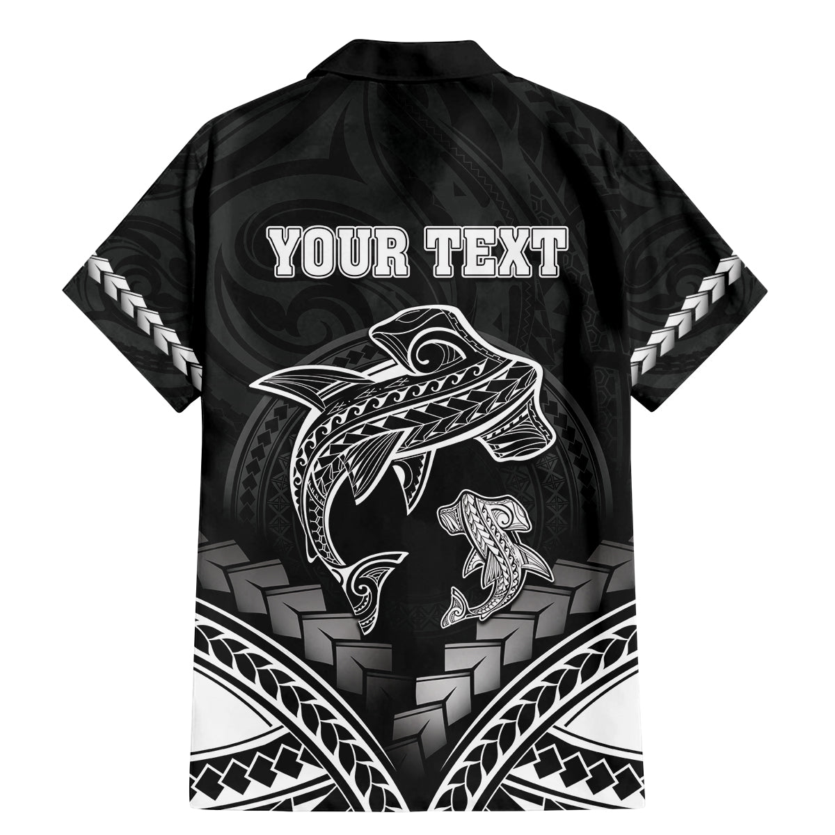 Personalised Happy Father's Day Family Matching Mermaid Dress and Hawaiian Shirt I Love You Dad Polynesian Style