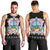 Guam Chamorro Men Tank Top Tribal Latte Stone With Dolphins Black