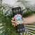 Guam Chamorro Skinny Tumbler Tribal Latte Stone With Dolphins Black