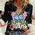 Guam Chamorro Women Casual Shirt Tribal Latte Stone With Dolphins Black