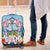 Guam Chamorro Luggage Cover Tribal Latte Stone With Dolphins Blue