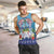 Guam Chamorro Men Tank Top Tribal Latte Stone With Dolphins Blue